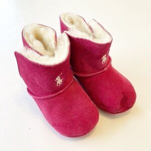 Ralph Lauren baby girls pink boots